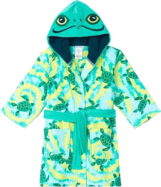 Saint Eve Kids Hooded Terry Swim and Beach Cover Up Robe for Boys and Girls