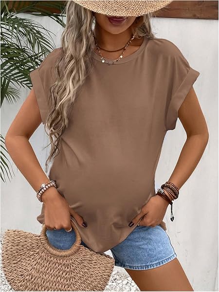 Camicie Premaman Donna Girocollo Manica Corta Premaman Top - 2