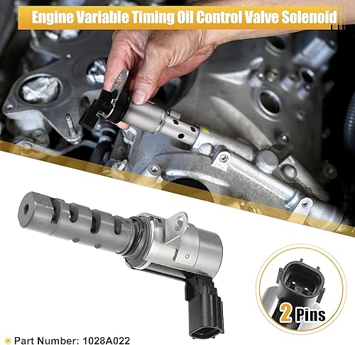 Miniatura 2 de X AUTOHAUX 1028A022 Válvula variable de motor VVT solenoide de sincronización para Mitsubishi Outlander ES SE 2008-2010 2.4L para Mitsubishi Lancer