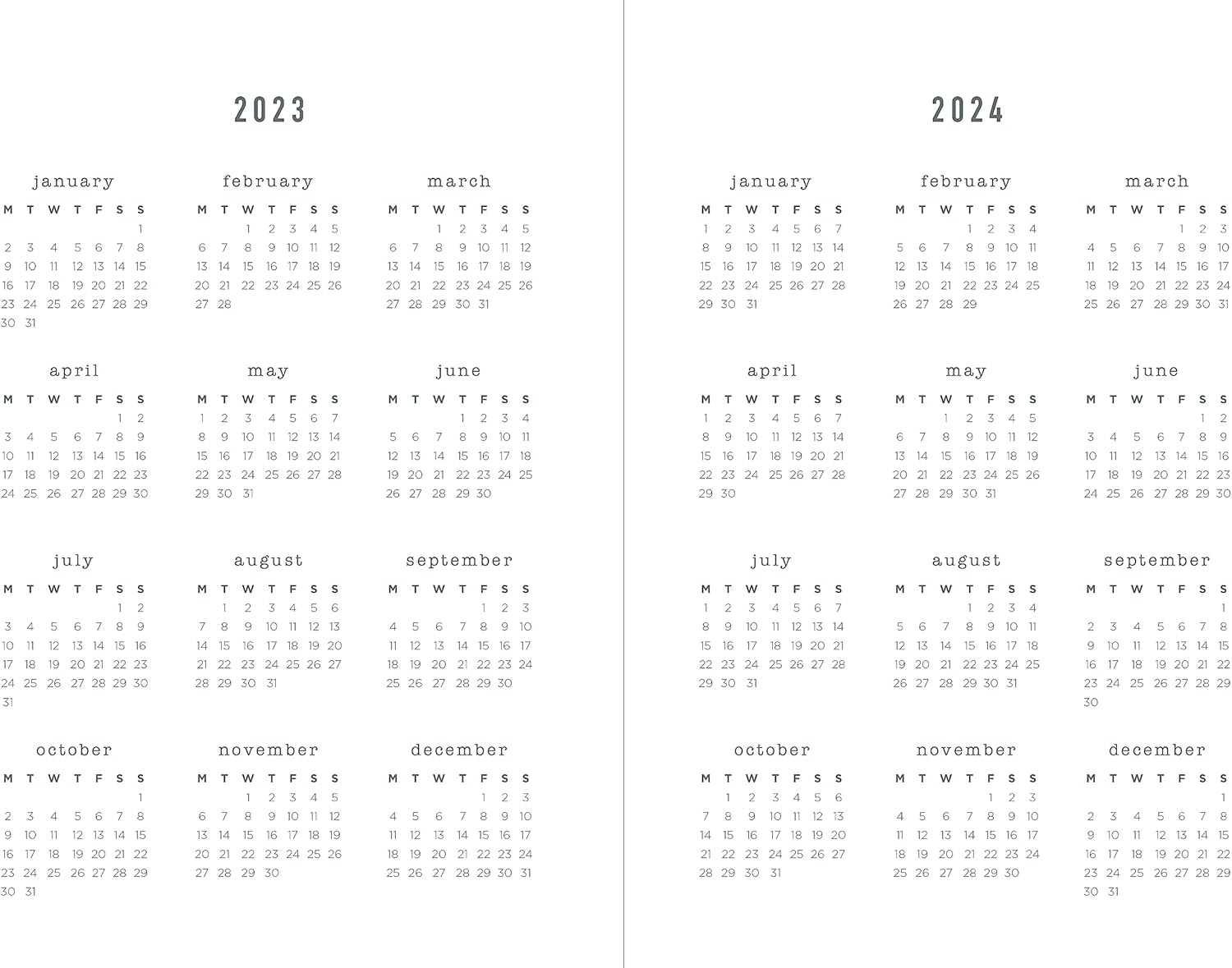 Letts Big Plans A5 2024 day to page with appointments diary - navy
