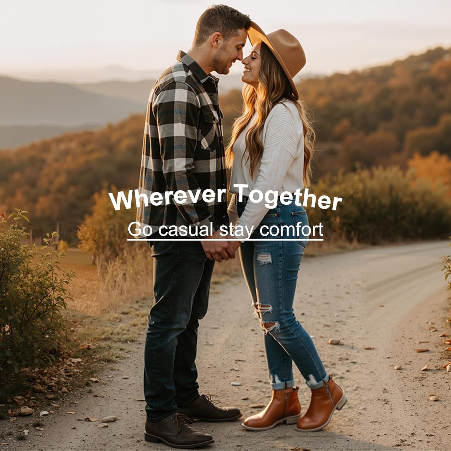 Jeossy Women's 905 Ankle Boots, Classic Low Heeled Short Booties, Casual Comfortable Boots with Wide Widths Available - Image 3