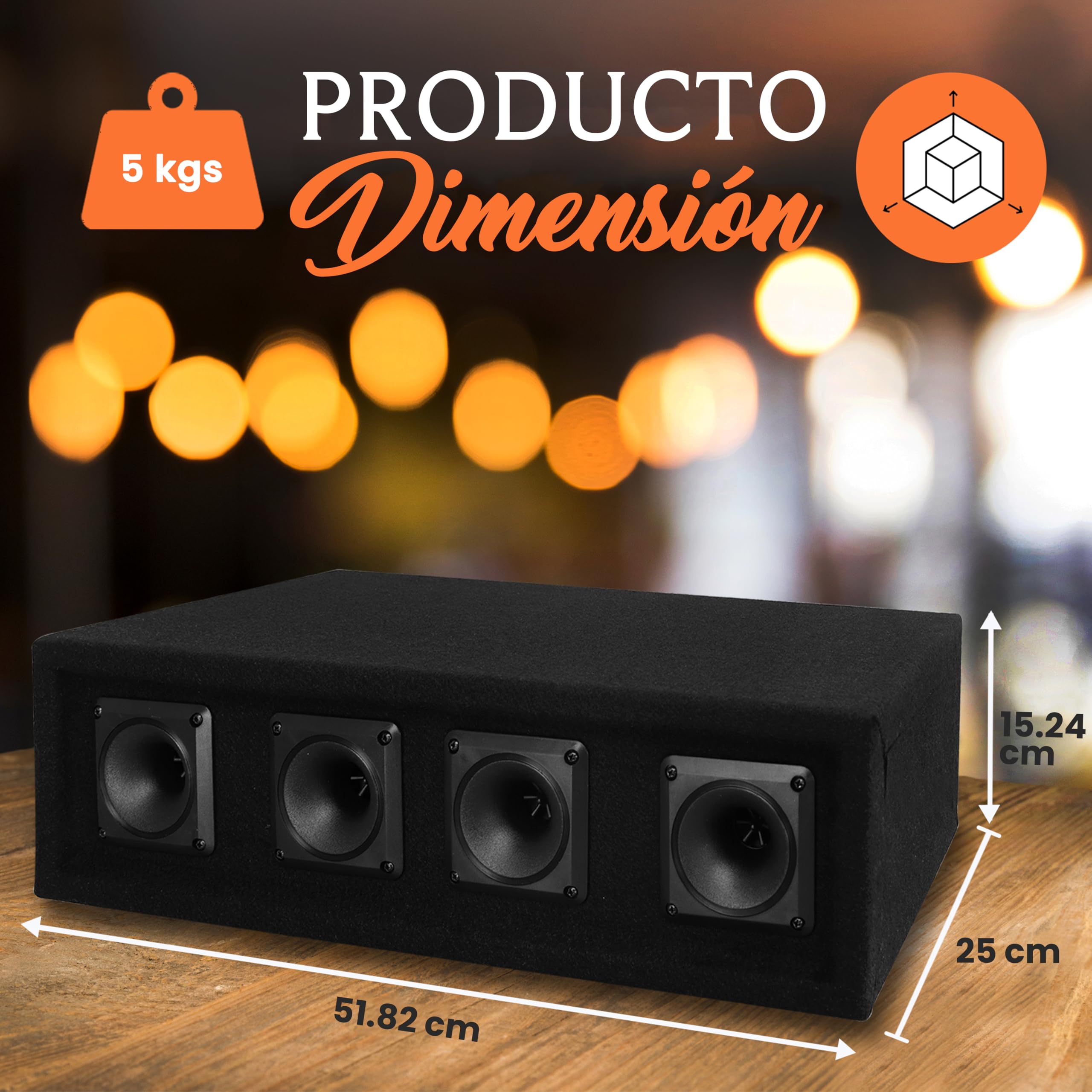 PylePro sistema de altavoces, Tweeter de 4 vias, 300V, 150RMS, Impedancia de 8 ohmios, Audio de rango completo