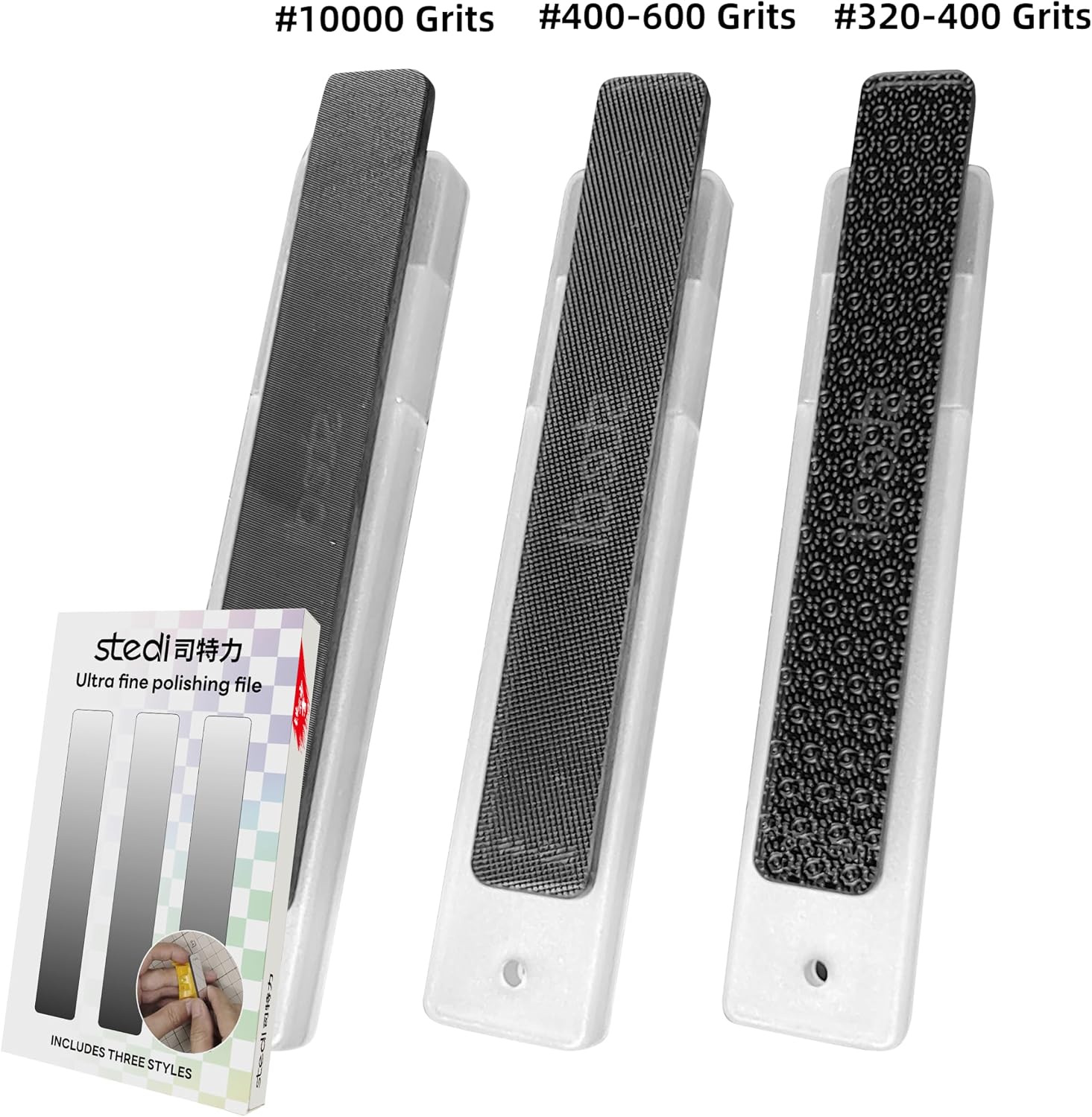 stedi Hobby Model Polishing Tools 3 PCS, Precision Glass Polishing Files image 2