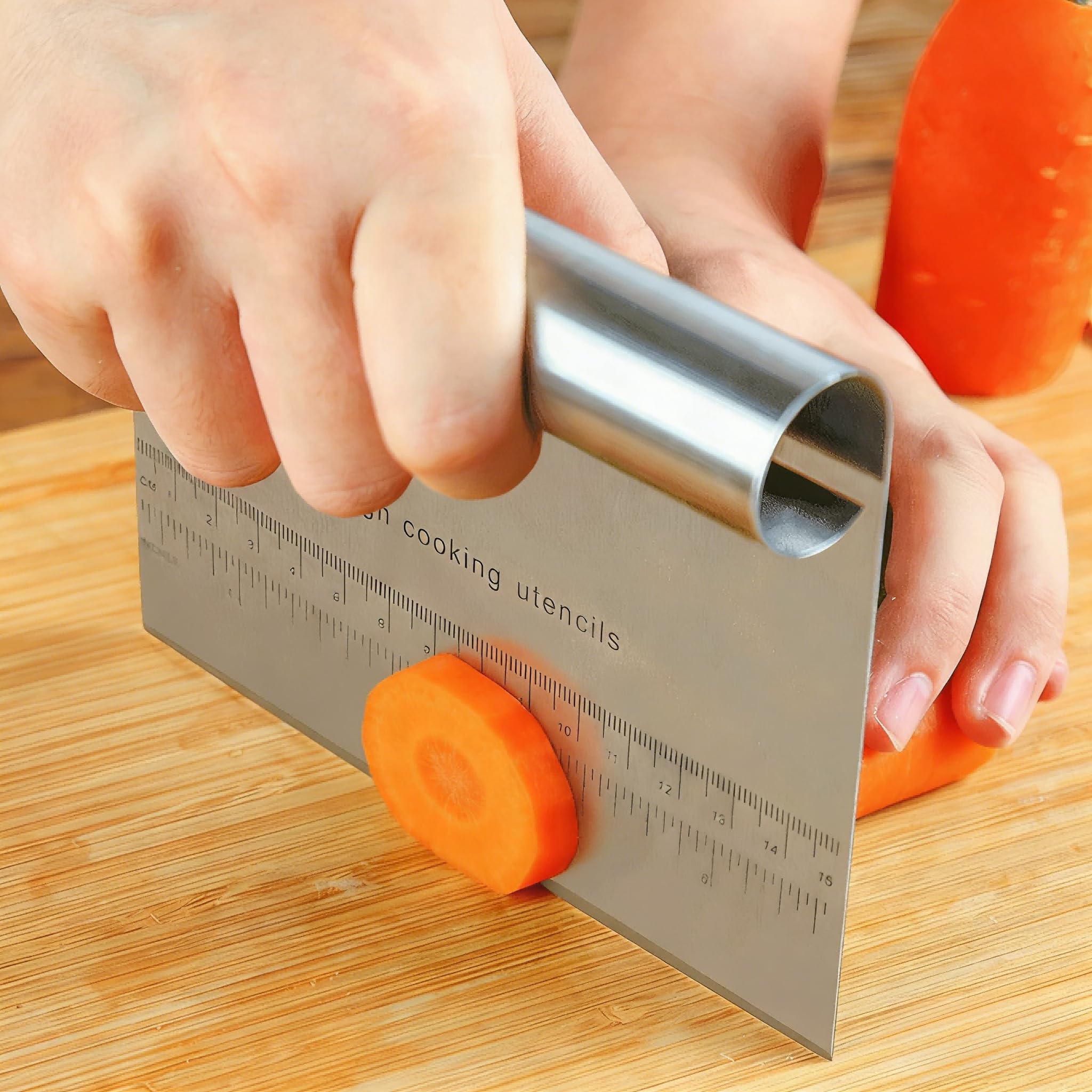 RUPOHU Dough Scraper - Pizza Cutter & Baking Tool -3