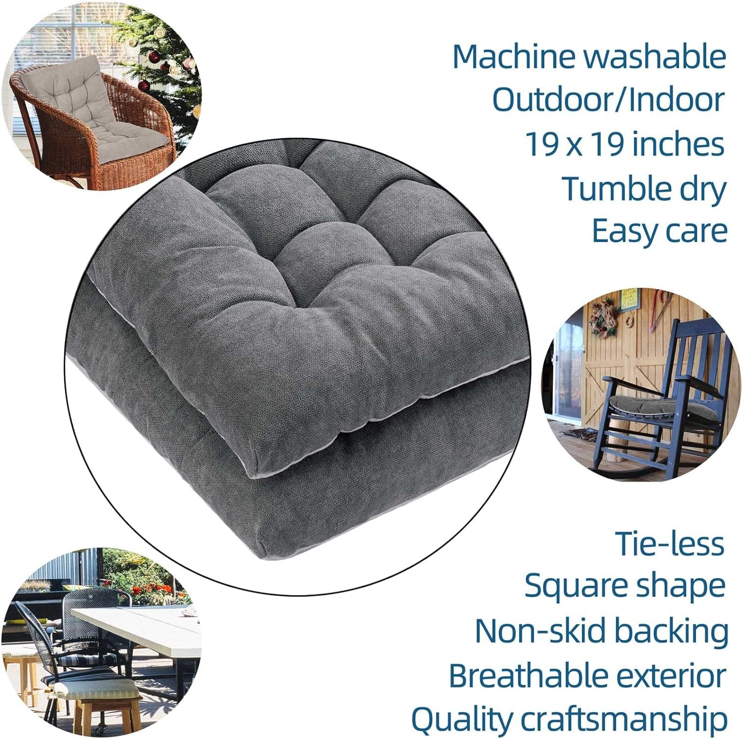 Coussin rectangulaire 2/3 places, 100/120 cm d'épaisseur, pour terrasse, chaise, balancelle, banc/intérieur (rouge, 120 x 40 cm)