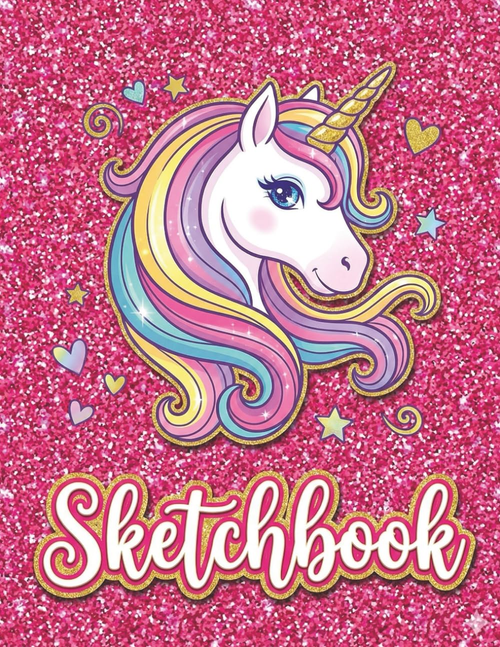 Sketchbook For girls: Unicorn Large Sketch Pad for Kids with 110 pages, Matte cover, Sketching, Doodling, Draw
