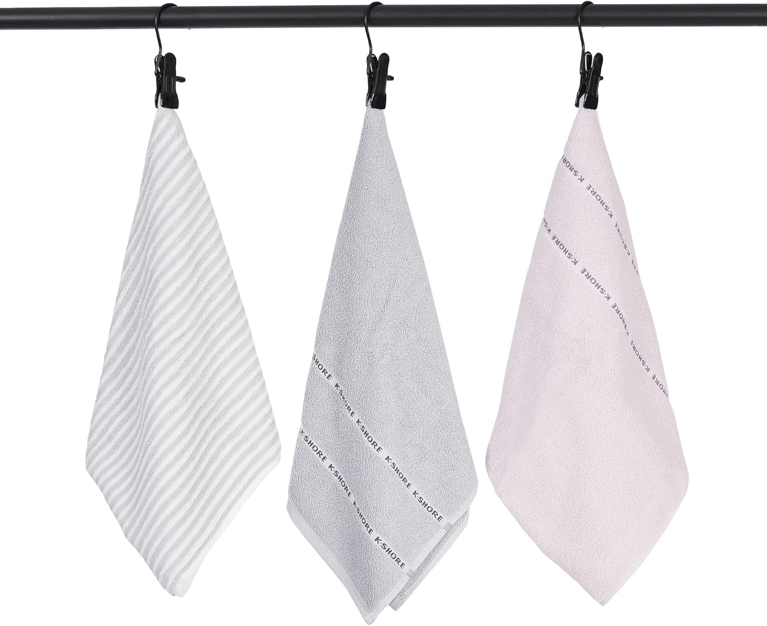 BEWISHOME 50 PCS Boot Hangers for Closet, Laundry Hooks with Clips, Boot Hanging Hold Clip, Clothes Pins, Space Saving Portable Travel Hangers Clip, Jeans, Tall Boots, Towel, Black FYC50B