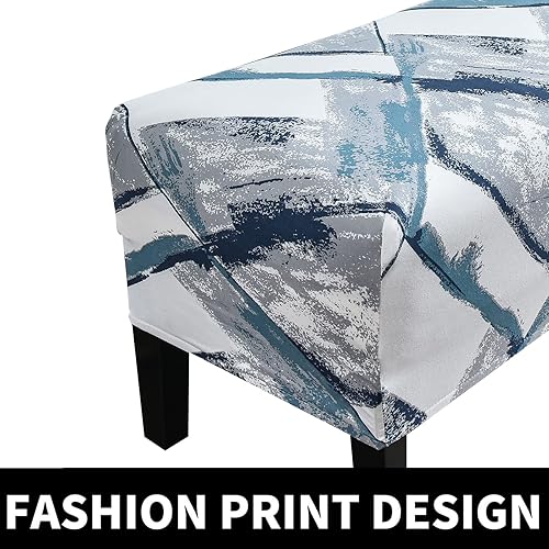Vista 128 de Eco-Ancheng Funda para silla de comedor, funda extraíble para protección de banco, asiento y silla, sala de estar y cocina A1