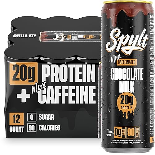 Spylt High Protein Max Chocolate Milk with 140mg Caffeine &