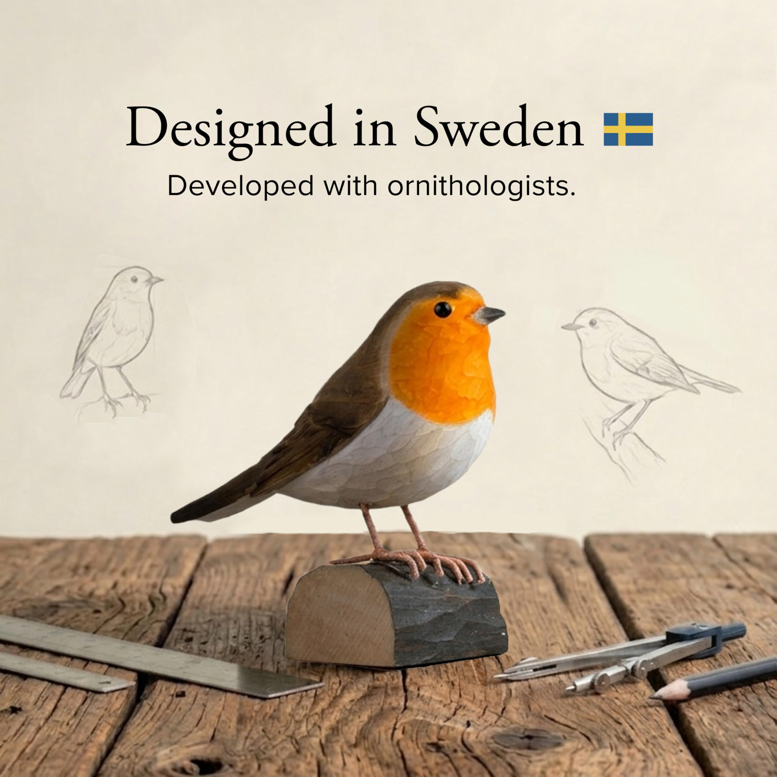 DecoBird Pettirosso Wildlife Garden