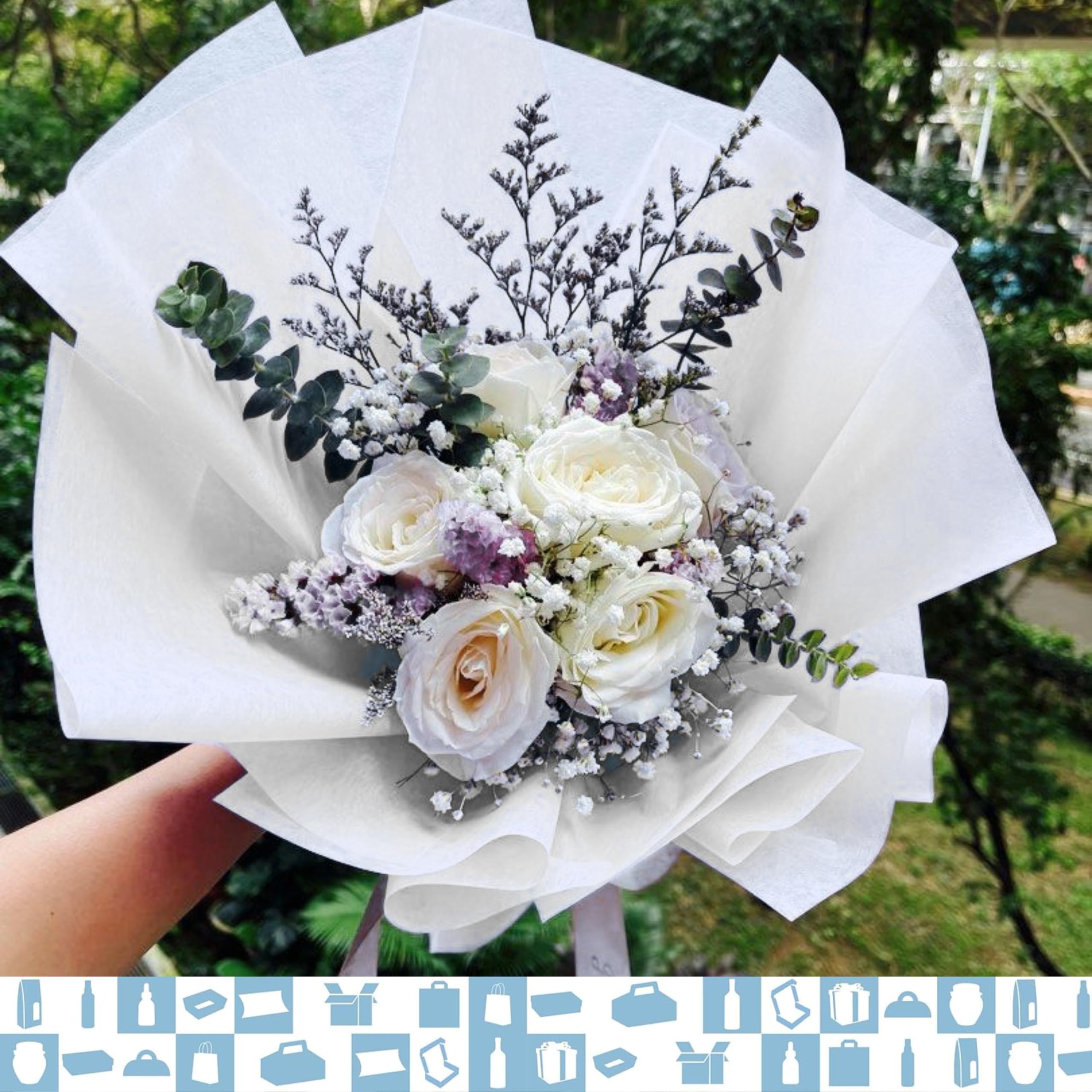 500 Hojas de Papel de Seda Blanco Premium 50x75 cm – Papel para Envolver Regalos, Manualidades, Floristería y Bricolaje | Espirito Rebelde