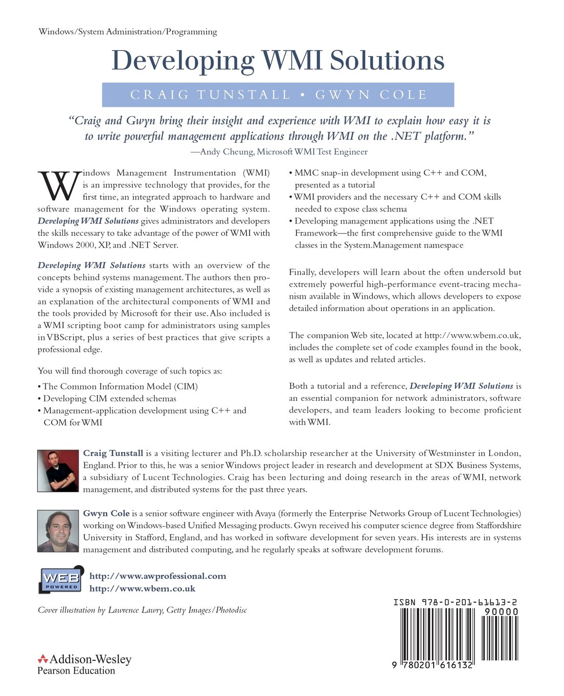 Developing WMI Solutions: A Guide to Windows Management Instrumentation