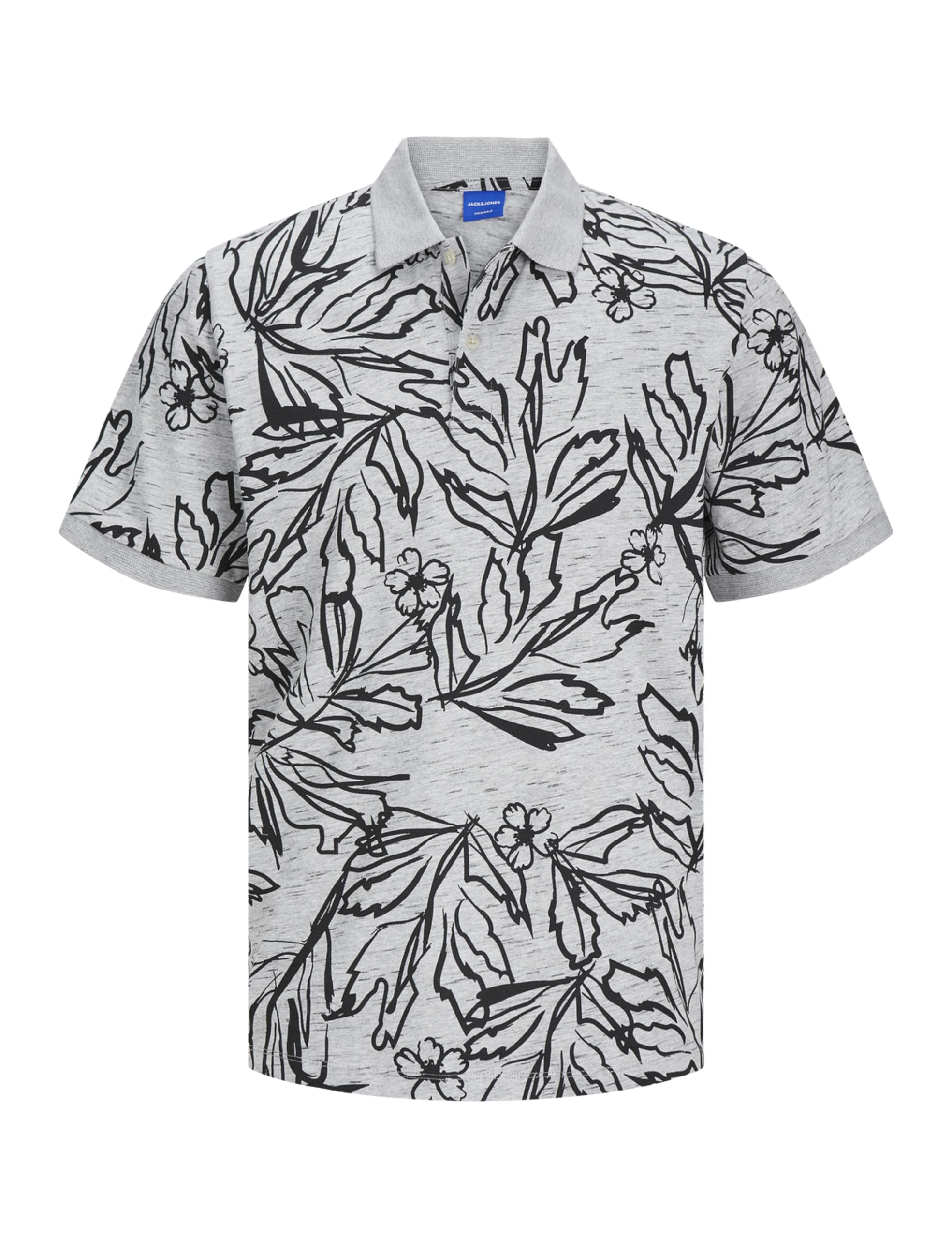 Jack & Jones JORLAFAYETTE AOP SS Polo Shirt, Cloud Dancer, S