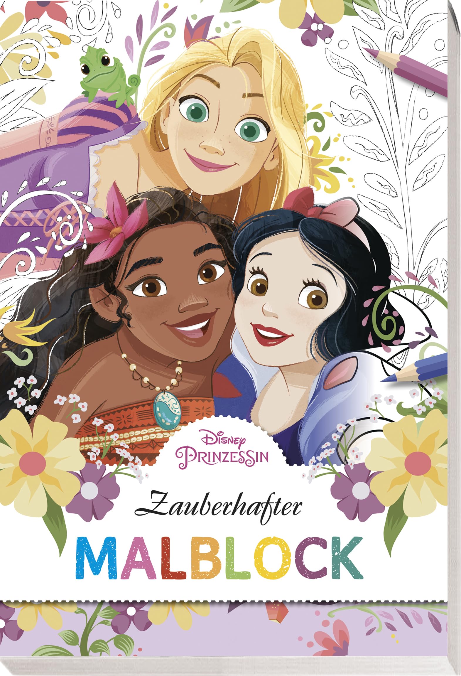 Disney Prinzessin Malblock - Zauberhafter Malblock