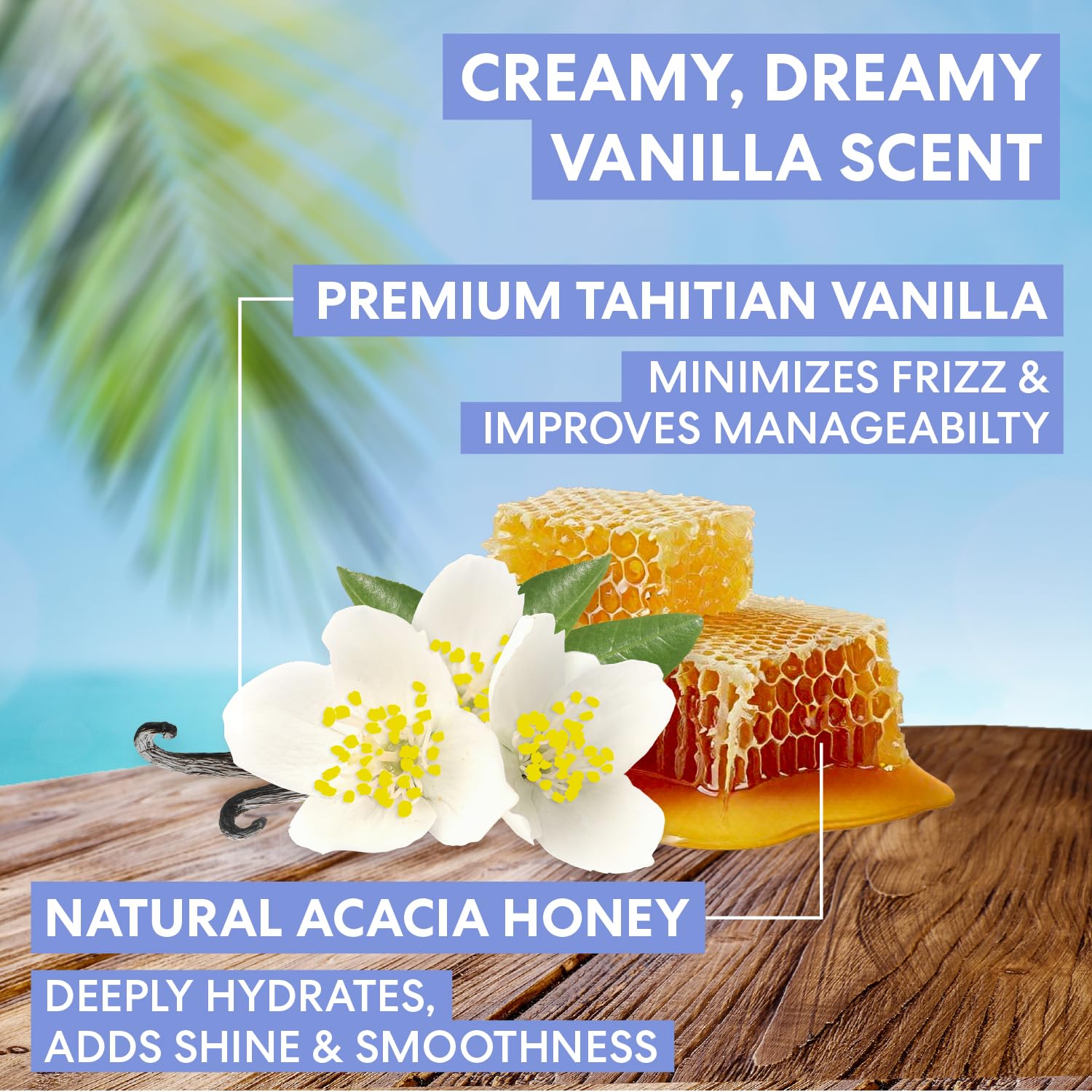 Palmer's Cocoa Butter Formula, Tahitian Vanilla Hydra-Gloss Pack, (2.1 Fl Oz), Nourishing Conditioner Treatment with Vitamin E & Acacia Honey for Shine, Smoothness & Frizz Control, All Hair Types