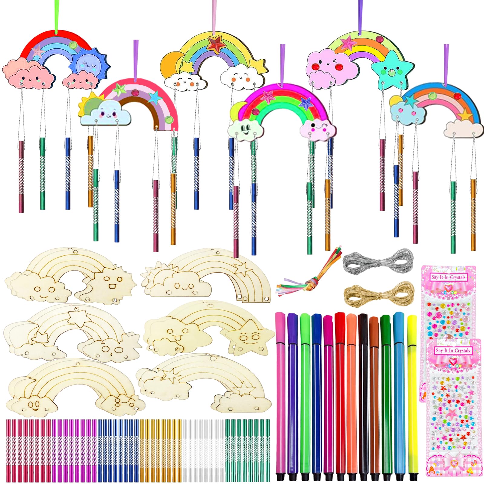 Zestaw 12 Rainbow Carillion Wiatr dla dzieci