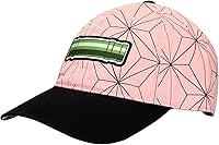 Vista 2 de Gorra de béisbol ajustable negra con logotipo bordado de Demon Slayer