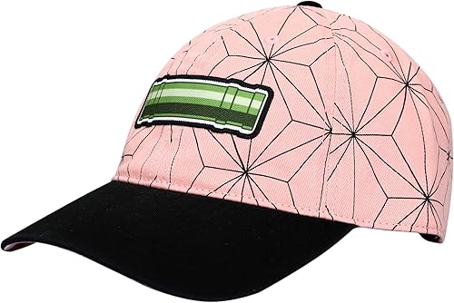 Miniatura 2 de Gorra de béisbol ajustable negra con logotipo bordado de Demon Slayer