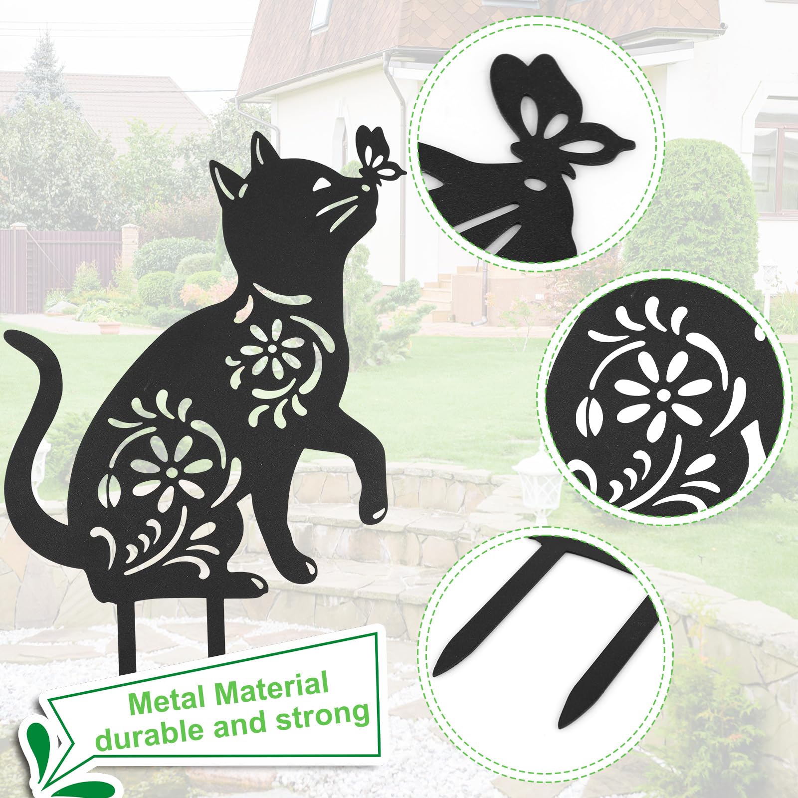 Chisheen Lot De 2 Statues De Jardin En étal Pour Décoration De Pelouse