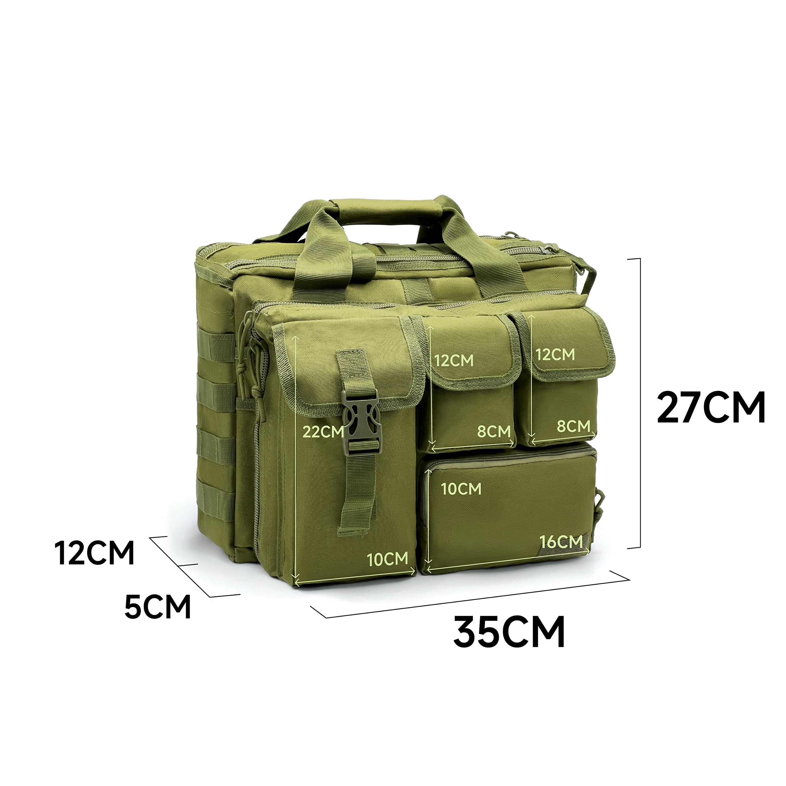 Alephnull Bolsa para portátil y tablet de hasta 14/15,6 pulgadas – Bolso bandolera con correa para el hombro para hombre y mujer