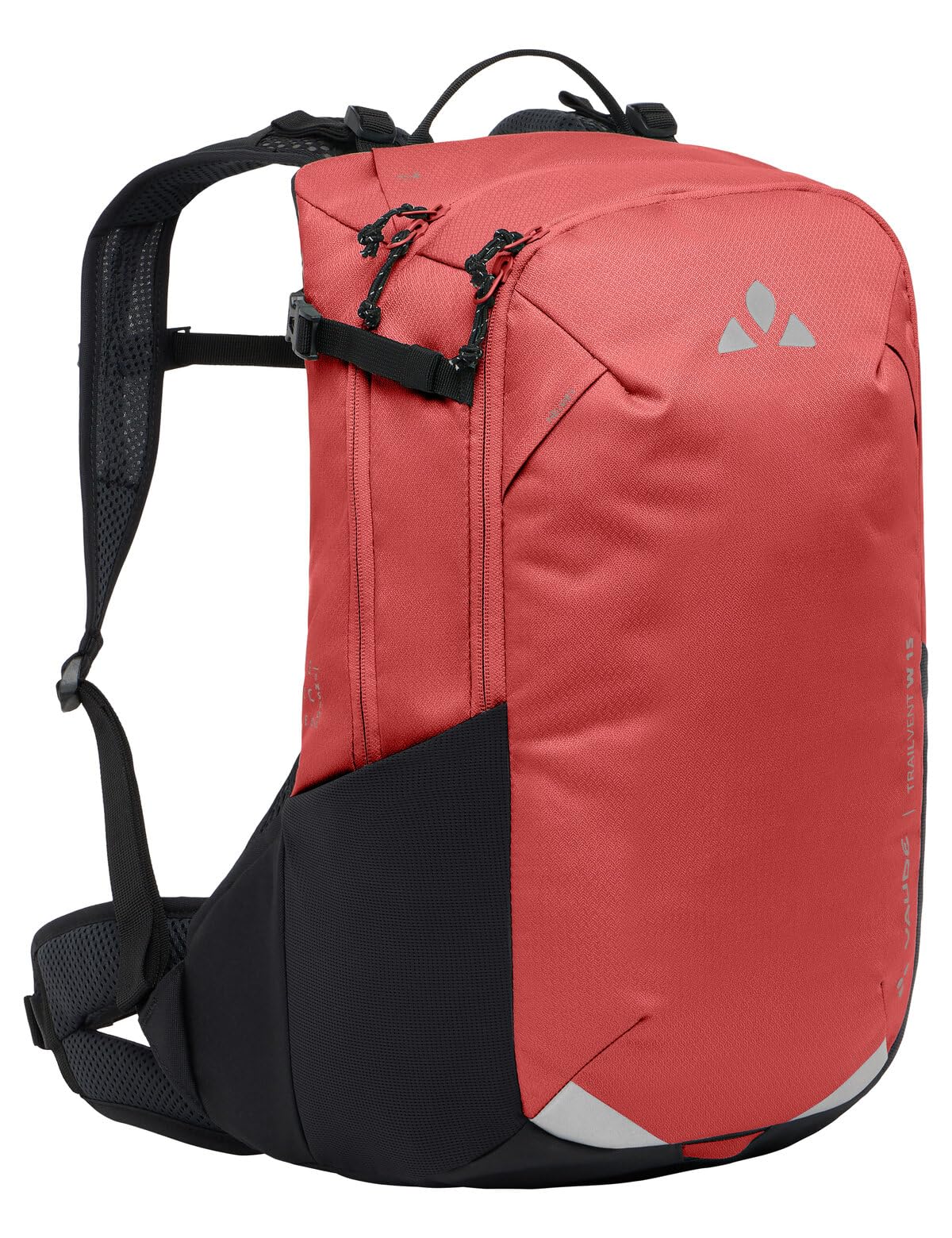 VAUDE Damen Fahrrad Rucksack Trailvent 15 Liter, verstellbare Rückenlänge, belüfteter Netzrücken, brick, Einheitsgröße Sport & Freizeit