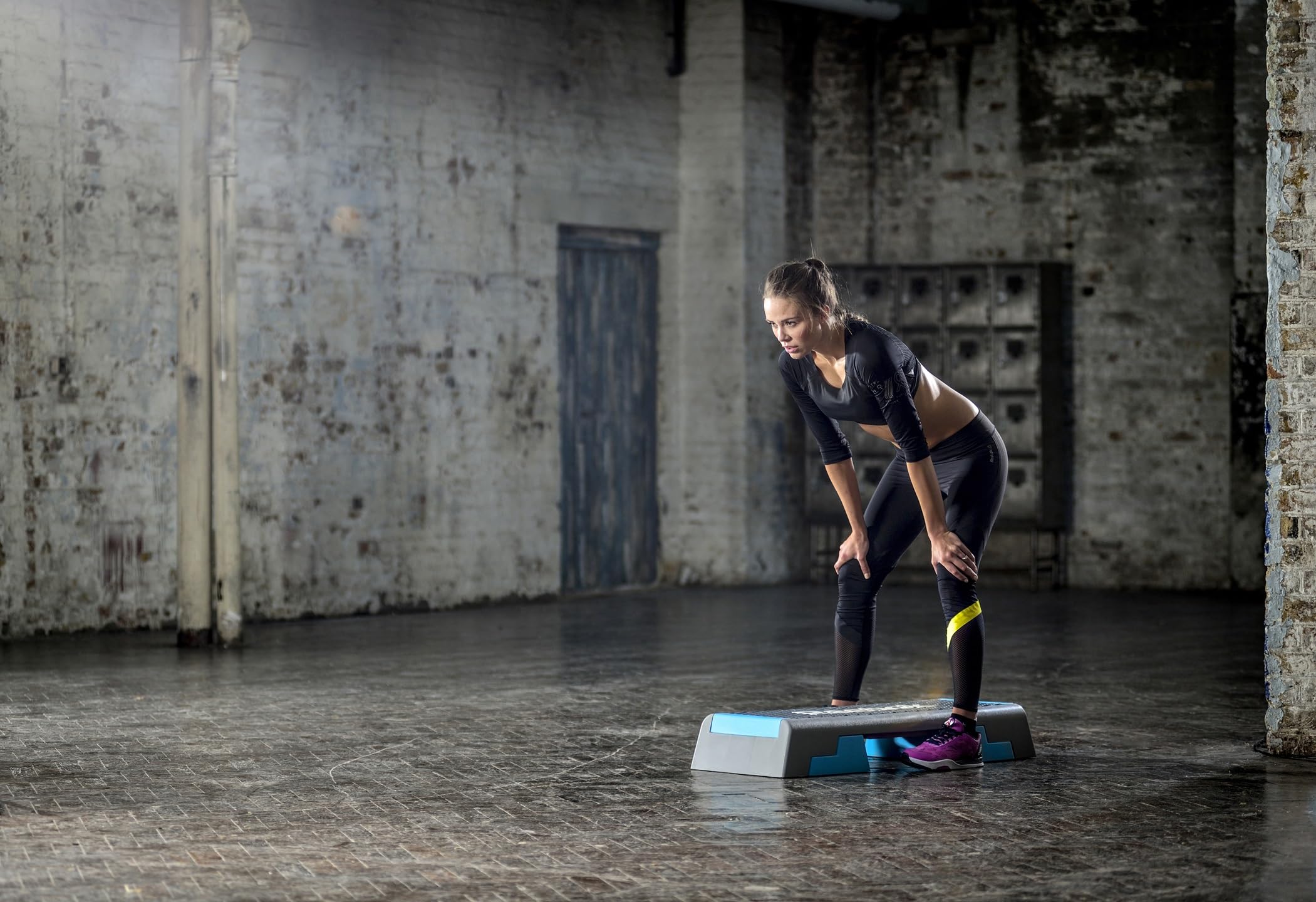 Amazon.com : Reebok womens Exercise Step, Grey/Blue, with DVD US