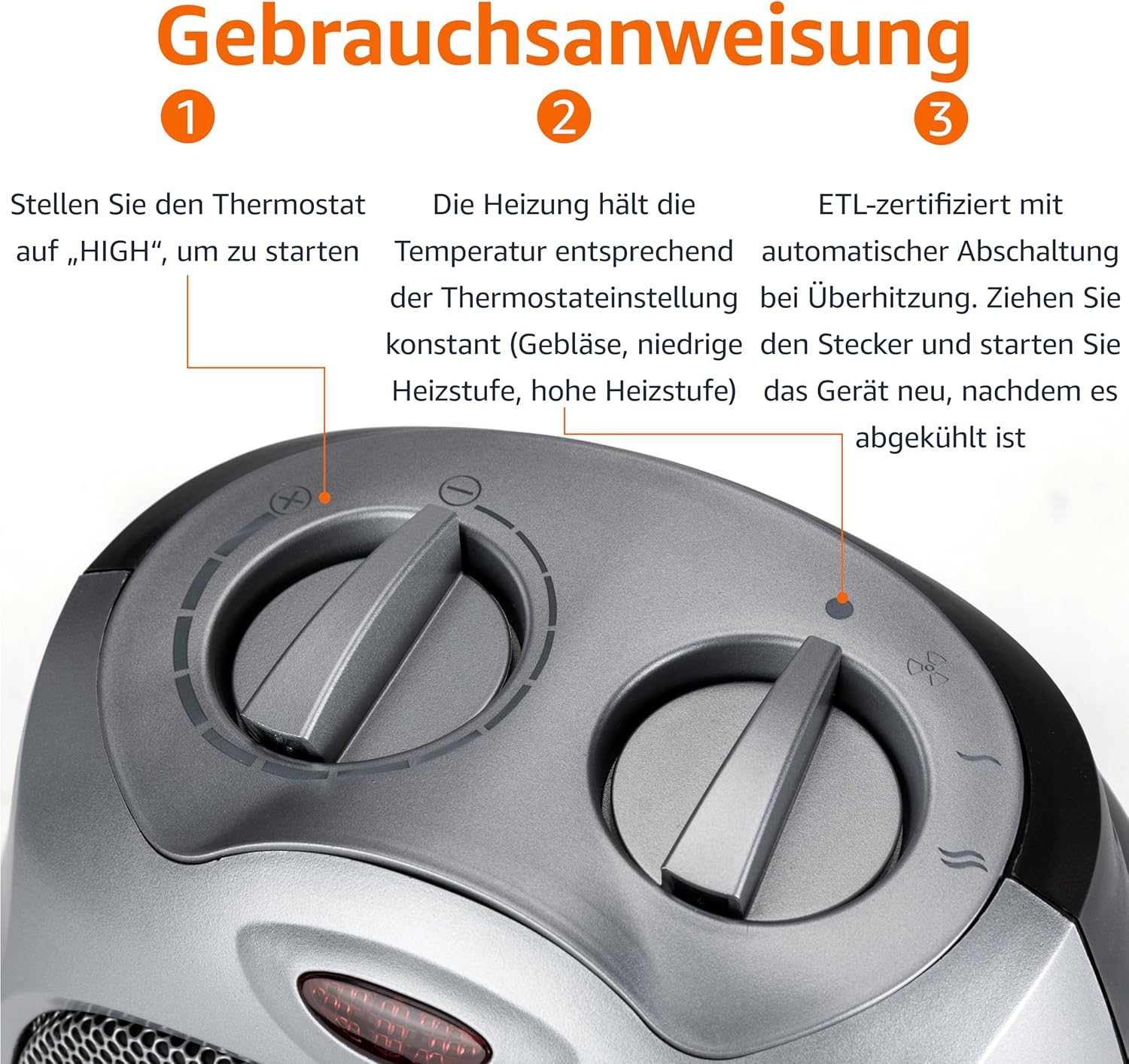 Kerámia fűtő biztonsági funkciók