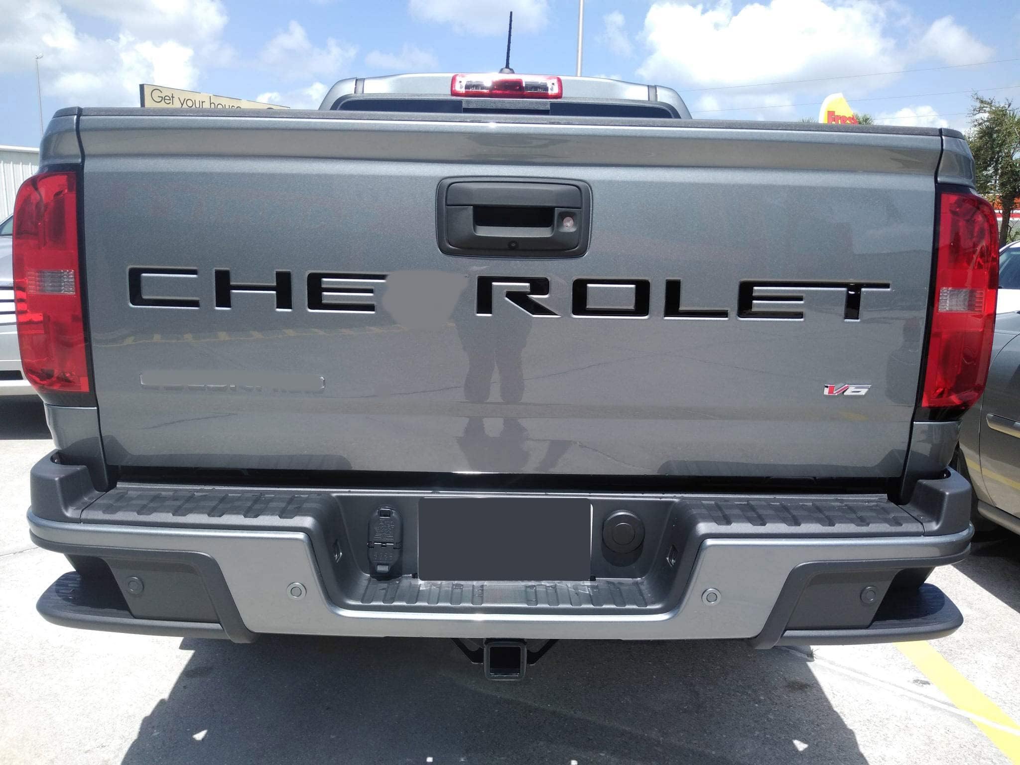 Infinite Sply 2020-2022 Compatible with Colorado Rear Tailgate Letter Inserts in 1/16"" w/Adhesive Mate Black