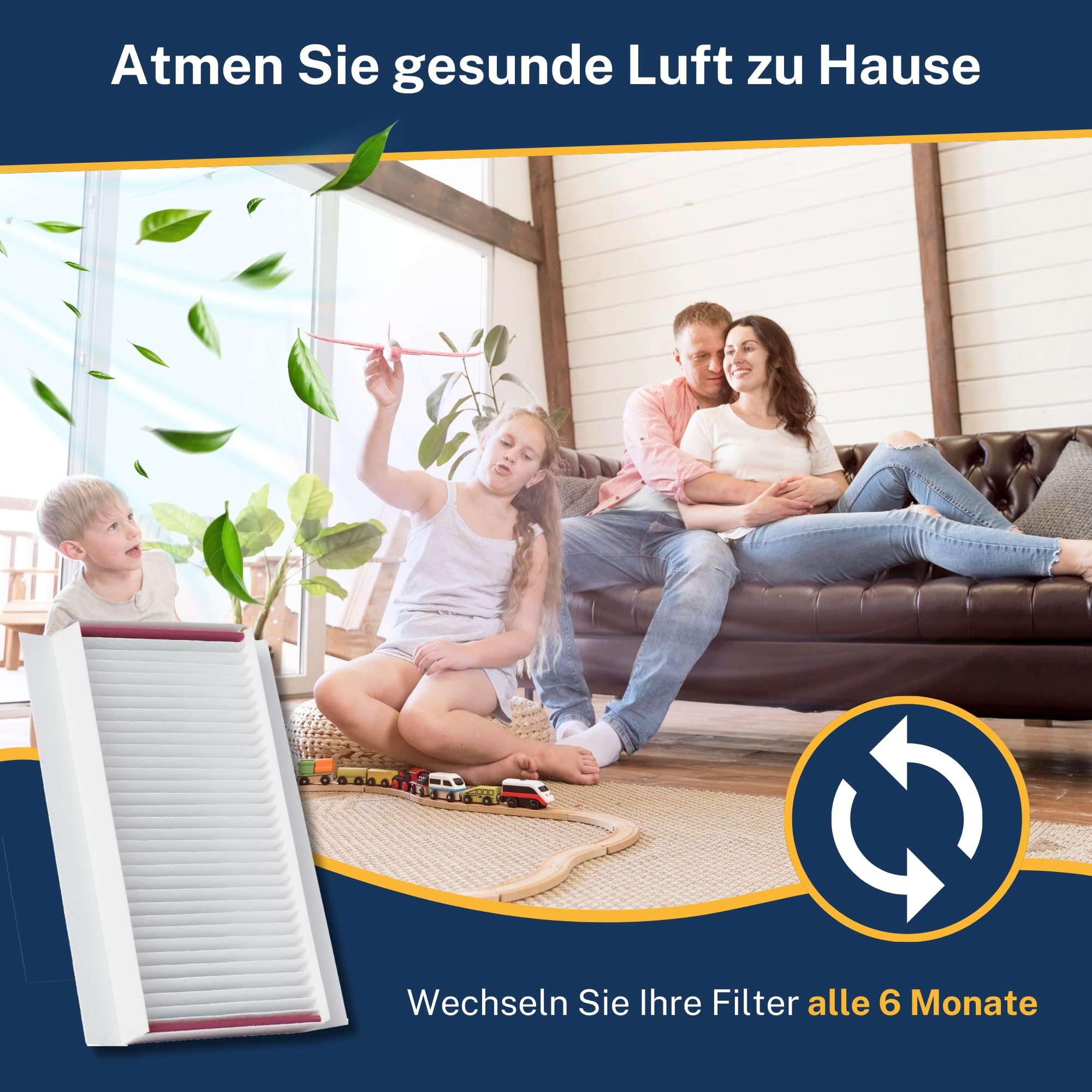 Tops Filtro per Zehnder comfoair 180 | 2x set di filtri antipolline G4+F7