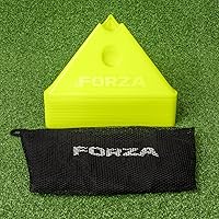 Vista 10 de FORZA Jumbo Triangle SuperCones Conos de entrenamiento de fútbol profesional con diseño triangular, ideales para ejercicios de velocidad, agilidad