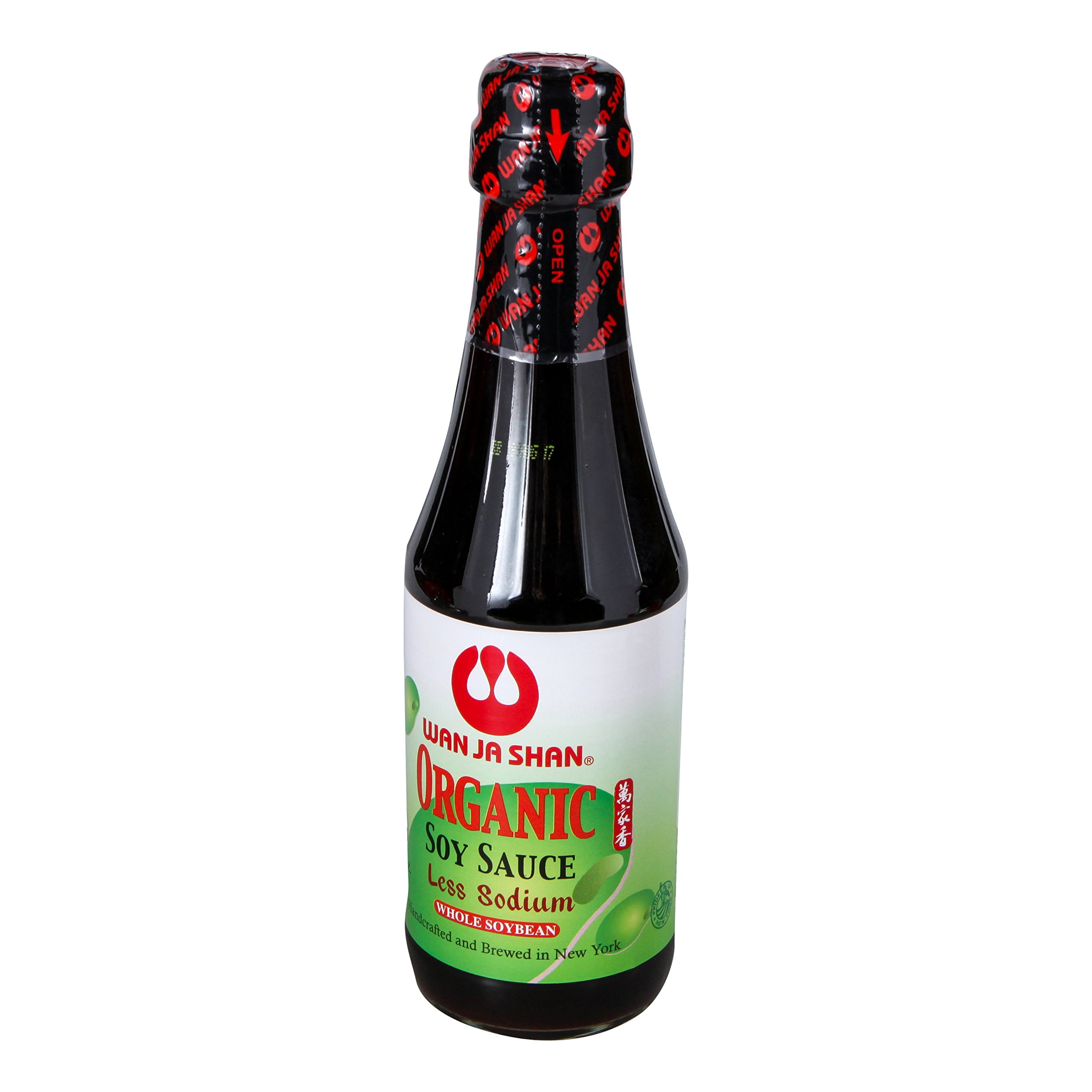 WAN JA SHAN Organic Soy Sauce Less Sodium, 10 FZ