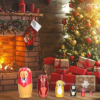 マトリョーシカ ロシア 人形 クリスマスプレゼント 子供の誕生日に 記念品 新品 楽天市場】ロシア 人形 マトリョーシカ クリスマス 民芸品