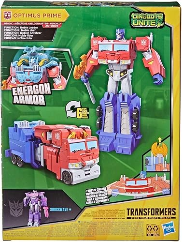Miniatura 4 de Transformers Toys Cyberverse Ultimate Class Optimus Prime Figura de acción – Combina con Energon Armour para encender – para niños a partir de 6