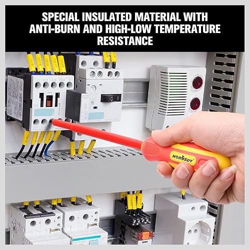 Miniatura 8 de HORUSDY Juego de destornilladores aislados de 6 piezas, 1000 V, juego de destornilladores eléctricos de punta magnética (juego de destornilladores