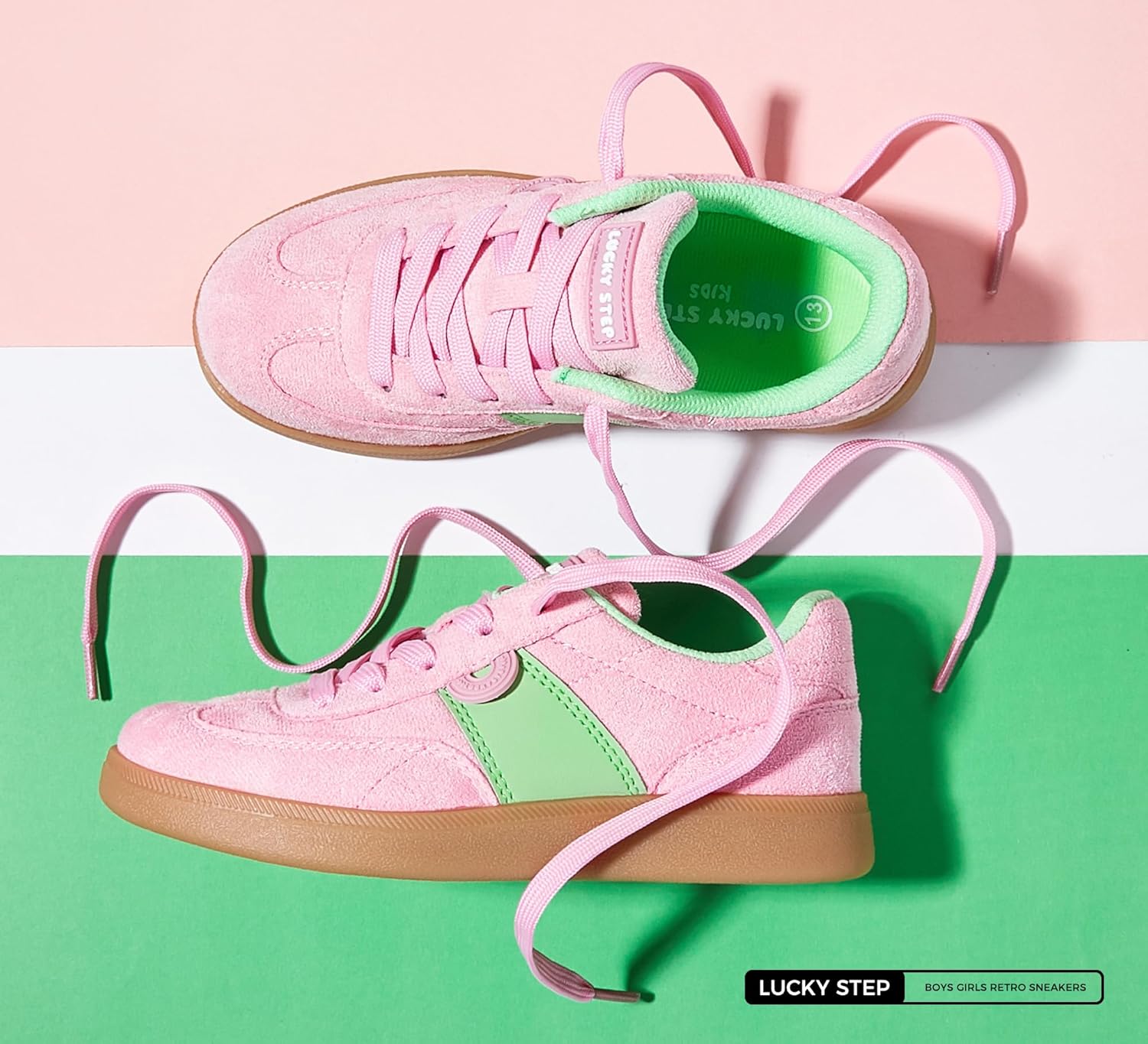 LUCKY STEP Boys Girls Retro Sneakers Casual Fashion School Walking Shoes Classic Comfortable Low Top Tennis Trainers - Image 7