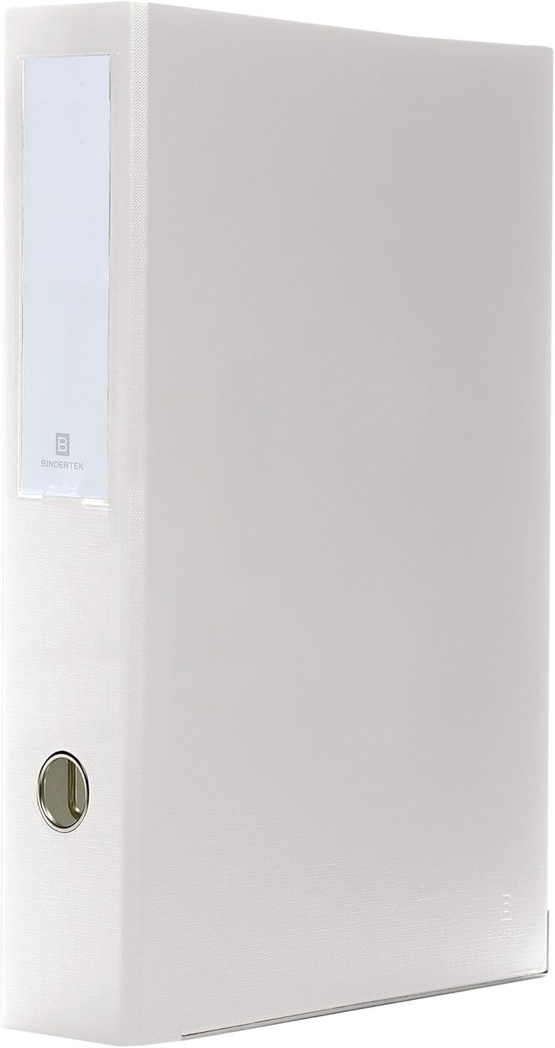 Bindertek 3-Ring Premium Legal Binder for 8.5" x 14" Paper - Black, 2" Spine Width, 325 Sheet Capacity, 1.25" D-Rings, Linen-Textured Covers, Steel Reinforced Edges, Spine Label Included
