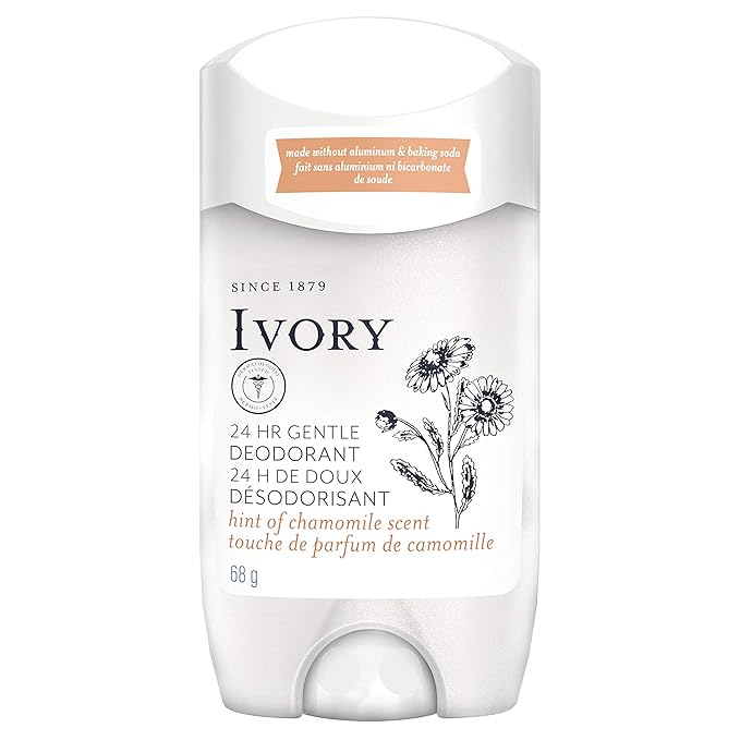 Ivory Gentle Aluminum Free Deodorant Hint Of Chamomile, 2.4 oz, 1.800 Lb Beauty