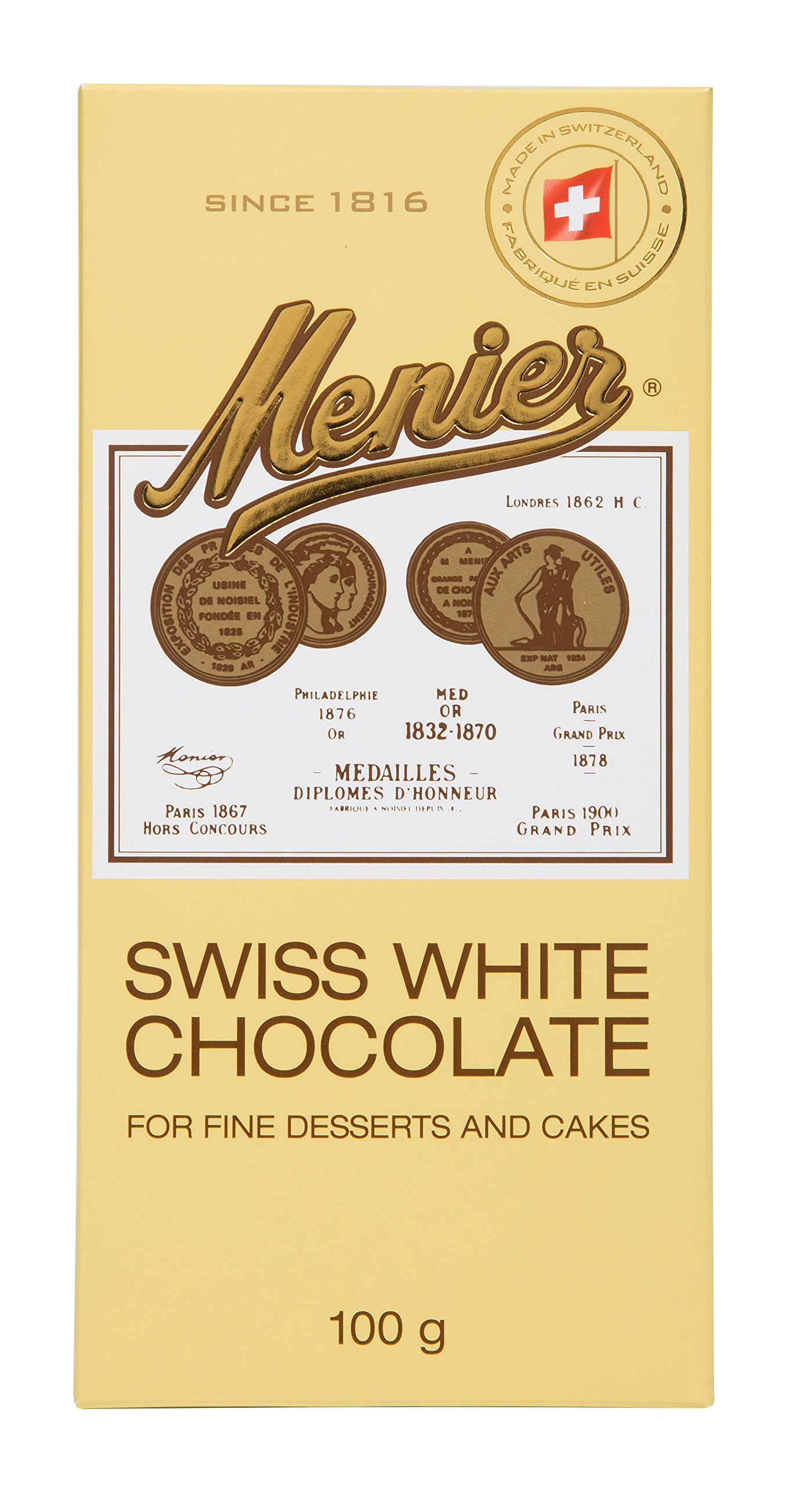 Menier White Cooking Chocolate, 100g
