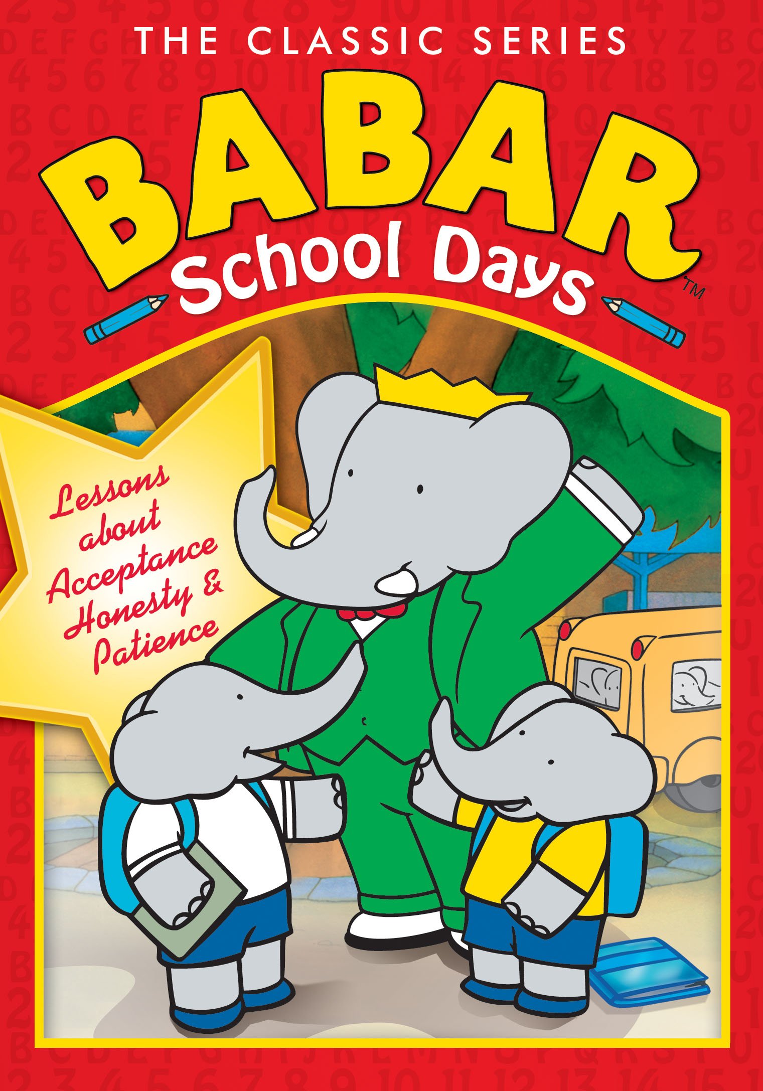 Cuento infantil Babar School Days libro didáctico de pasta dura para aprender inglés