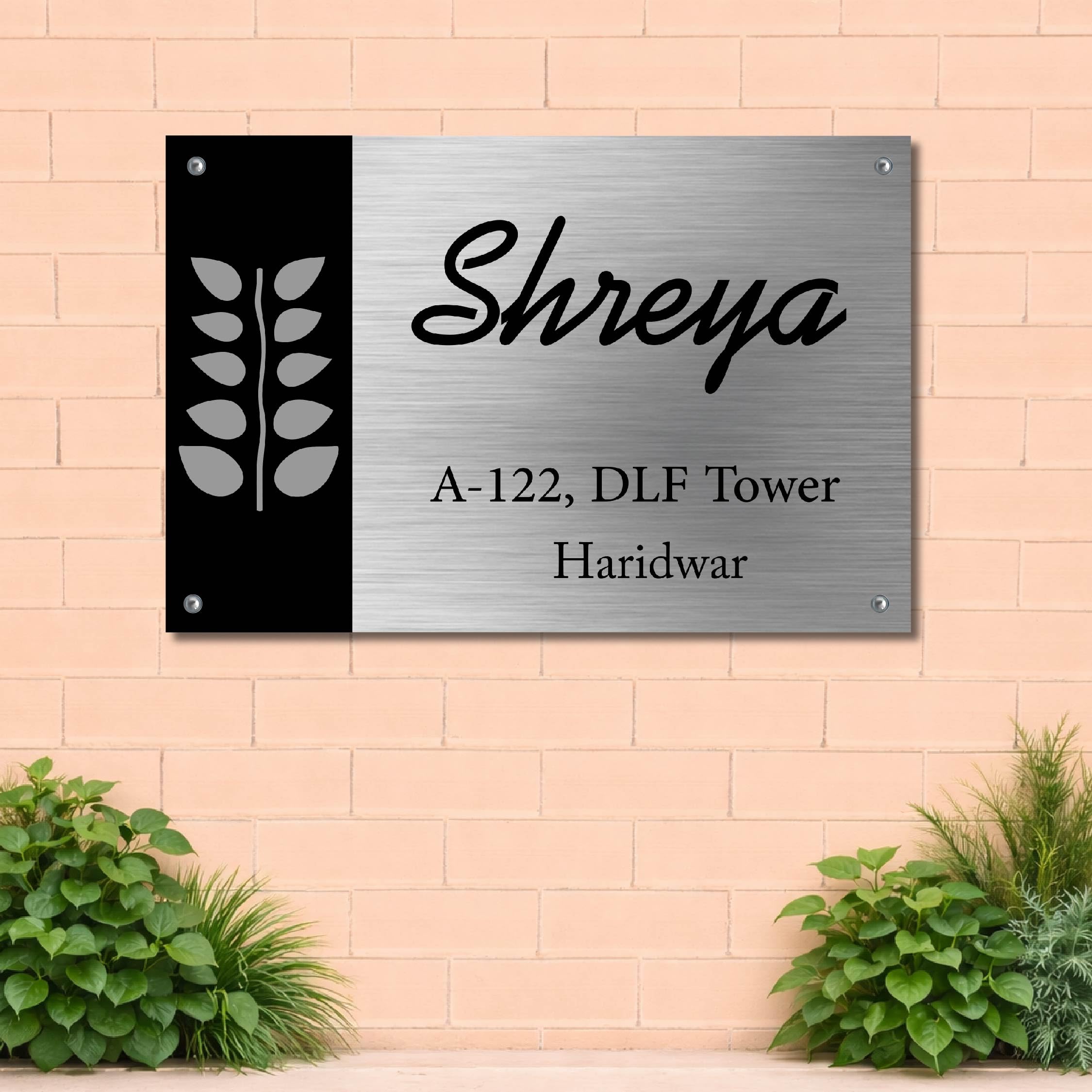 Personalized House Name Plate - Waterproof & Stylish -11 Personalized House Name Plate - Waterproof & Stylish -11