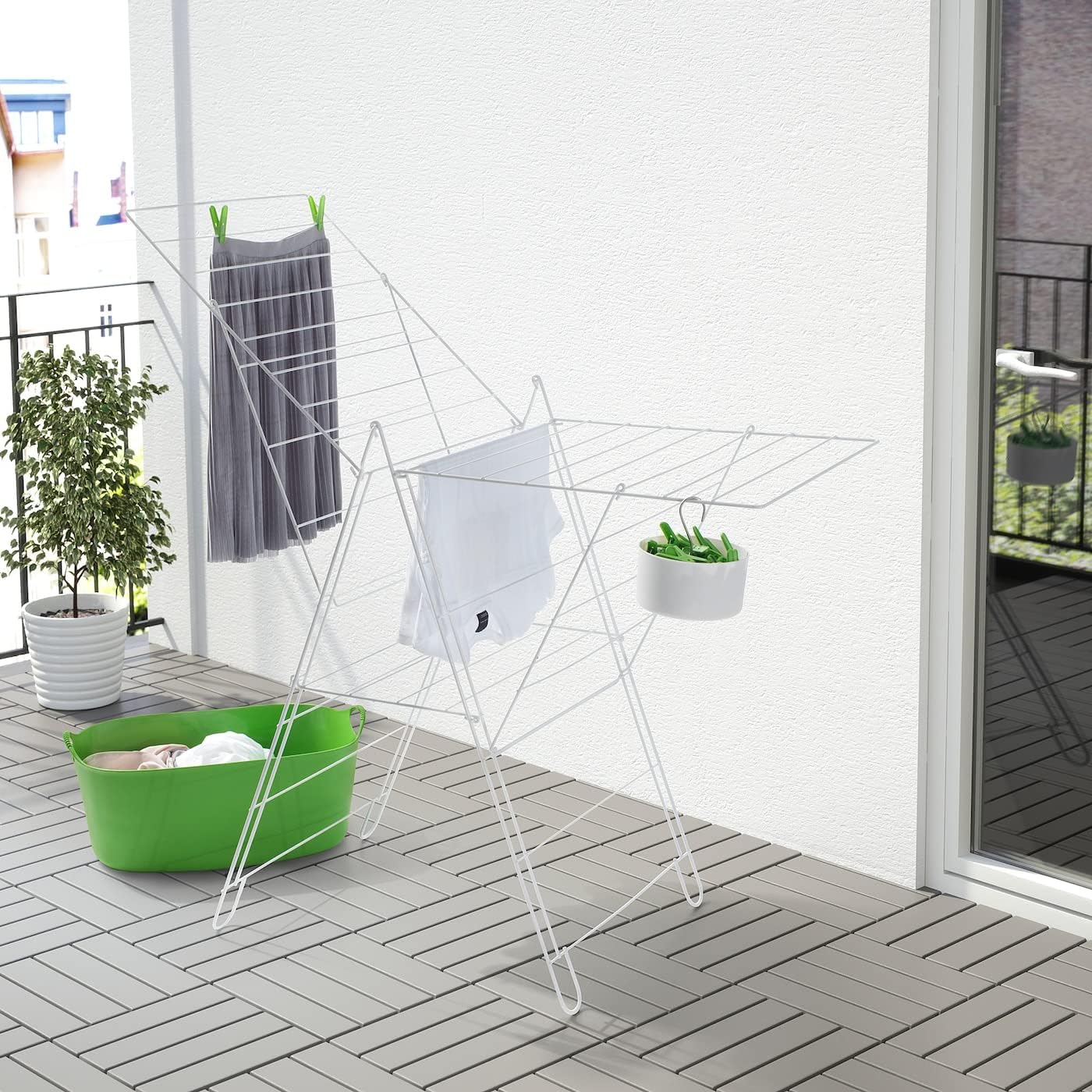 Ikea Gelo Wäscheständer Indoor Outdoor Weiß 402.448.31