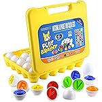 Play Brainy Montessori Alphabet Matching Eggs, 26 Pc. ABC Letter Set, Educational Early Learning Toys and Shape Recognition Sorter Puzzle for Toddlers and Preschool Students, Easter Gift