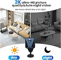 Vista 4 de No WiFi Security Camera-2k Cellular Security Camera-Car Security Camera with Sim Card, Wireless,Compact,Live View,Motion Detection,Clear Night