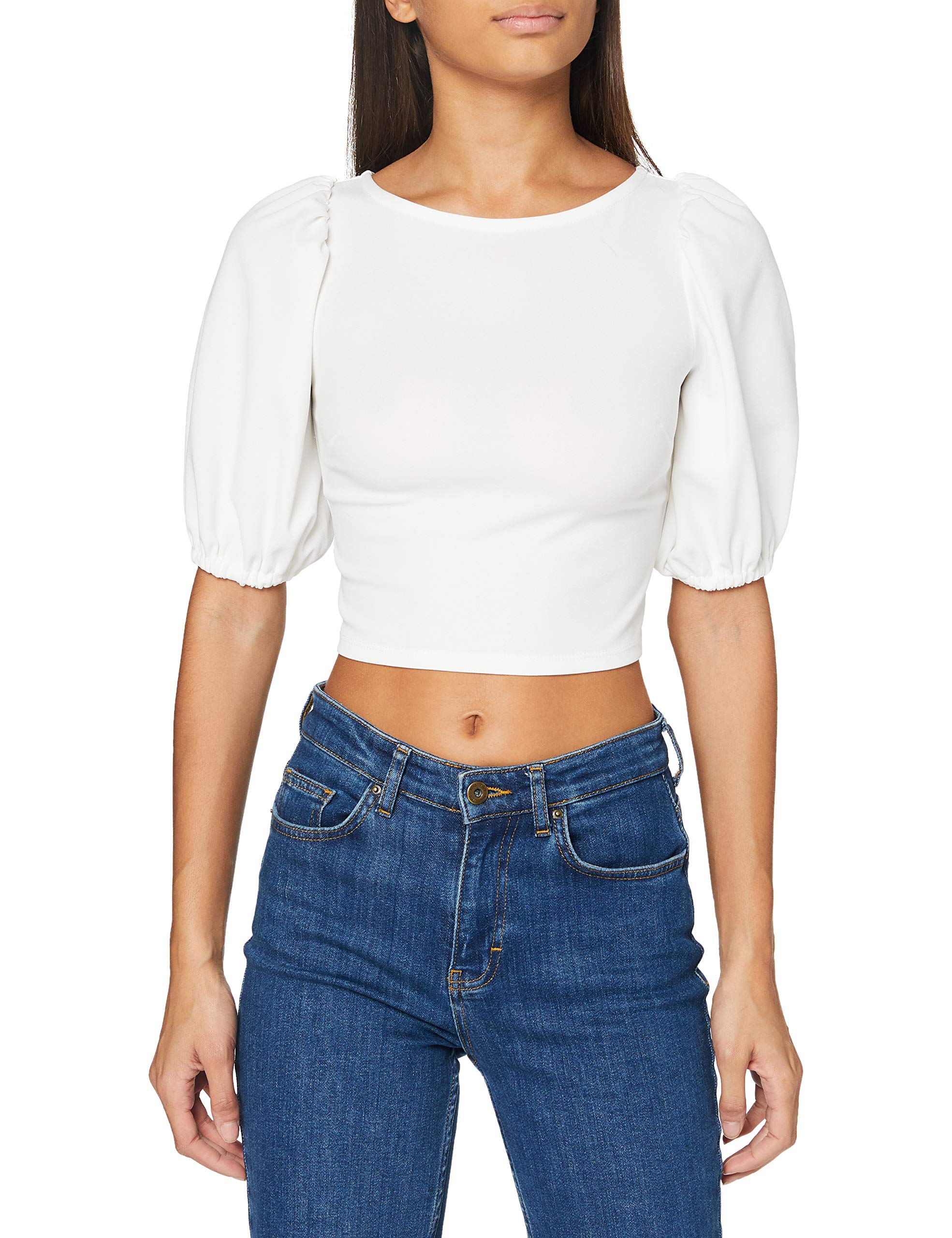 MISS SELFRIDGEWomen's White Lattice Tie Back Going Out Top Blouse