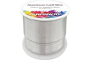 16 Gauge Jewelry Wire: 154FT of Silver Aluminum Crafts Wire for Jewelry...