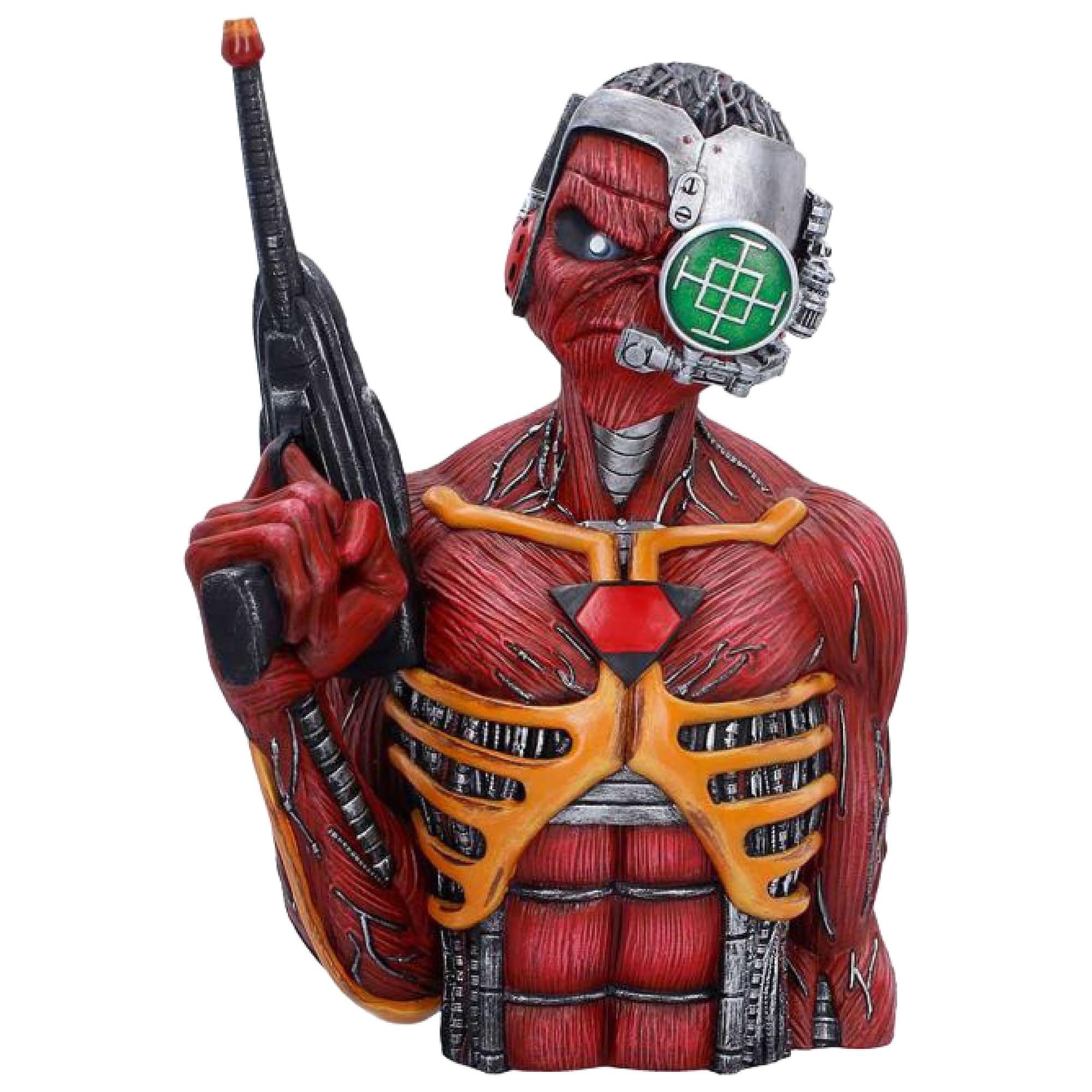 Iron Maiden エディ 金属製ケース Amazon.com: Nemesis Now Iron Maiden Somewhere in Time Eddie Bust