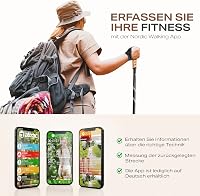 POWRX Nordic walking bot 69-136 cm aluminium teleszkópos lengéscsillapítás könnyű 6