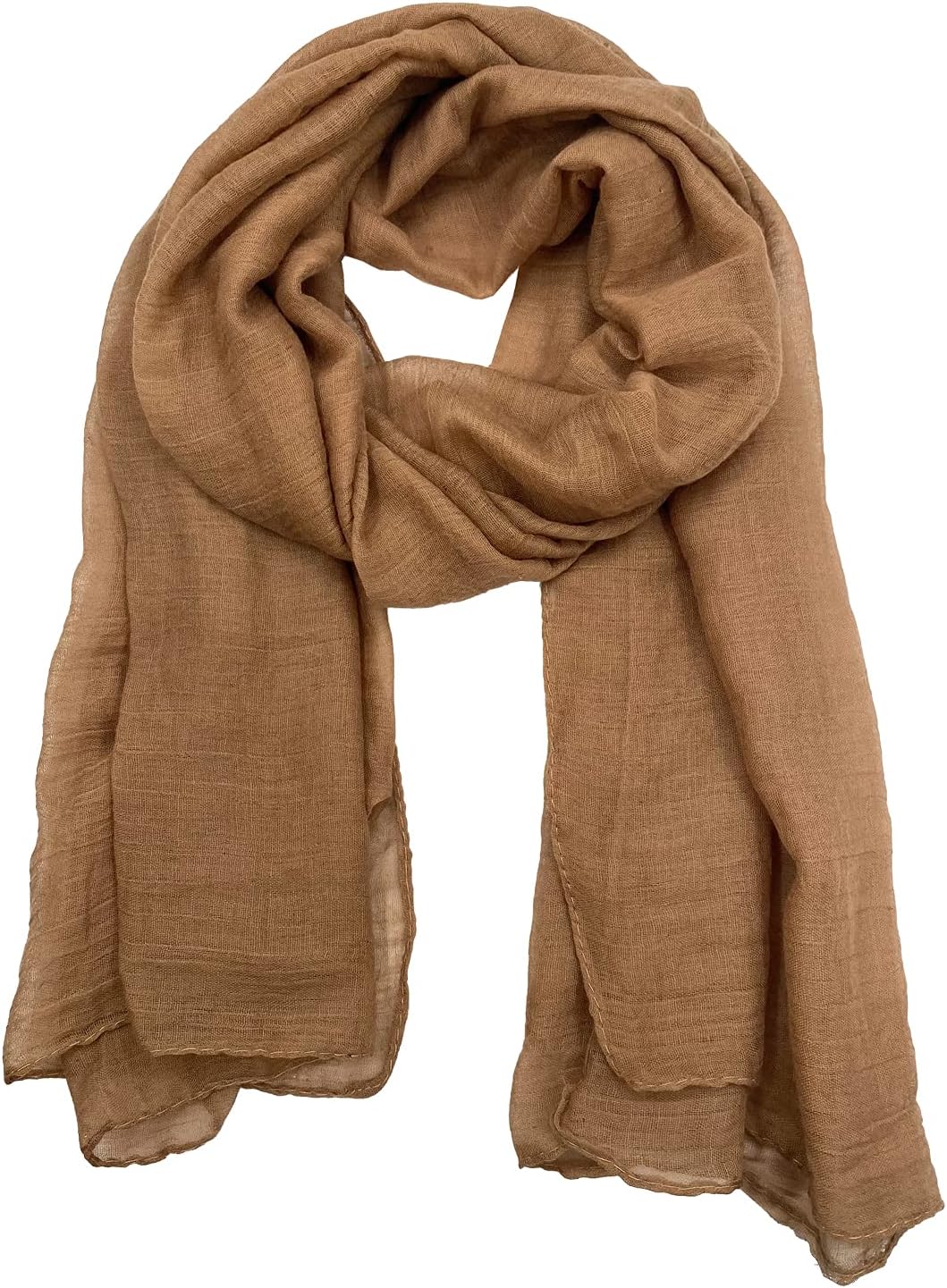 woogwin Women's Cotton Scarves Lady Light Soft Fashion Solid Scarf Wrap Shawl