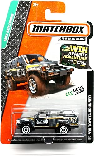 Miniatura 1 de Matchbox, 2014 MBX Explorers, Toyota 4Runner '85 [Gris oscuro] 37/120