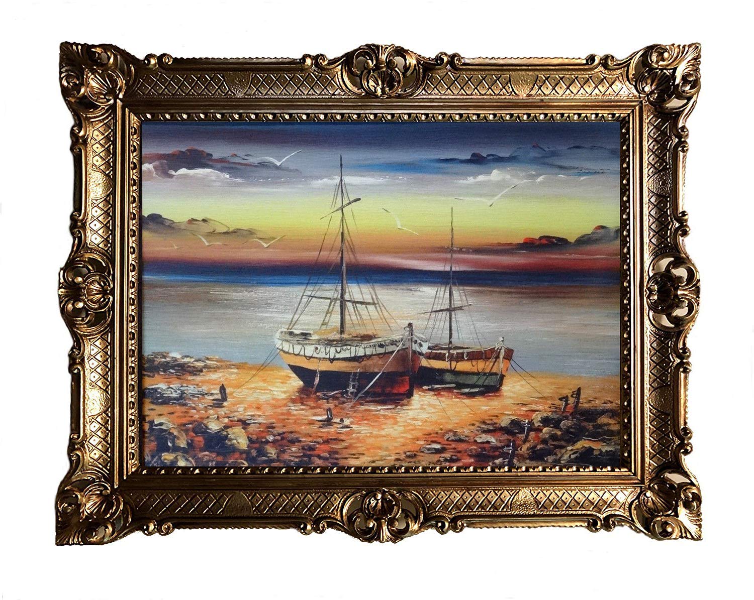  Amazon.de: Lnxp Wunderschönes Gemälde Schiffsbild Bild Schiff Bildidee 